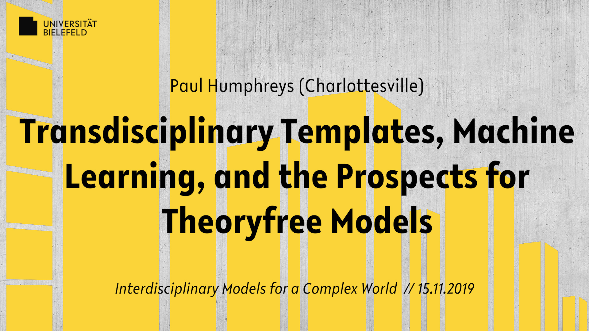 Transdisciplinary Templates, Machine Learning, and the Prospects for Theory-free Models