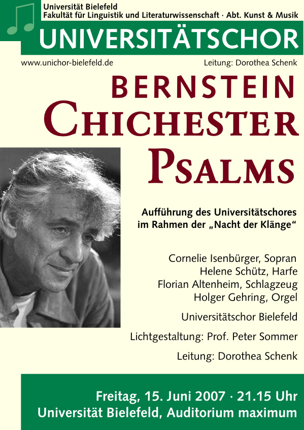 Plakat für das Konzert am 15. Juni 2007