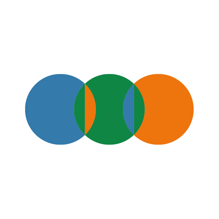 Logo der ZAB, bunte Kreise mit Schriftzug Zentrale Anlaufstelle Barrierefrei