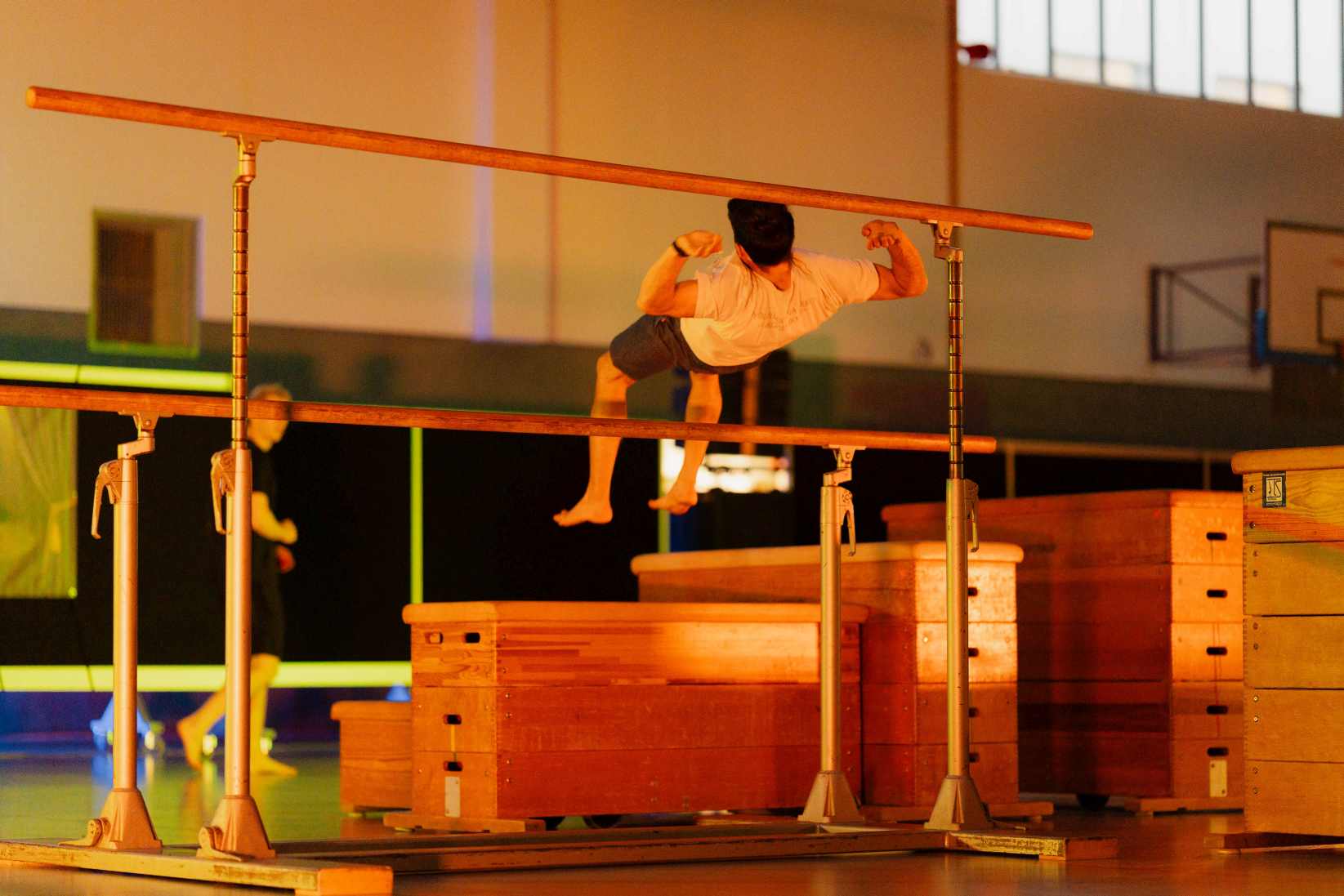 Jonglieren mit Stäben