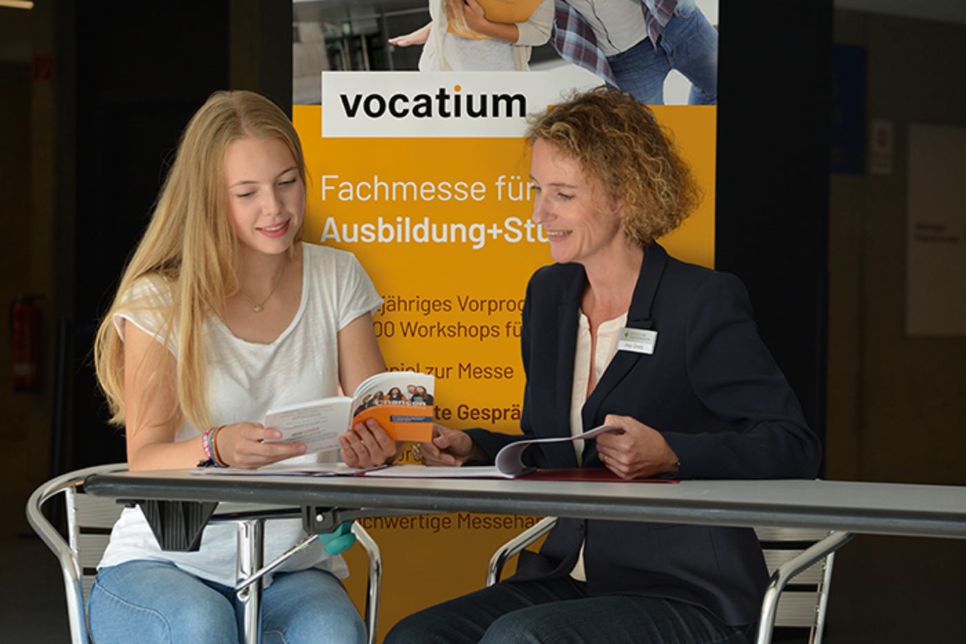 Beratung am Tisch