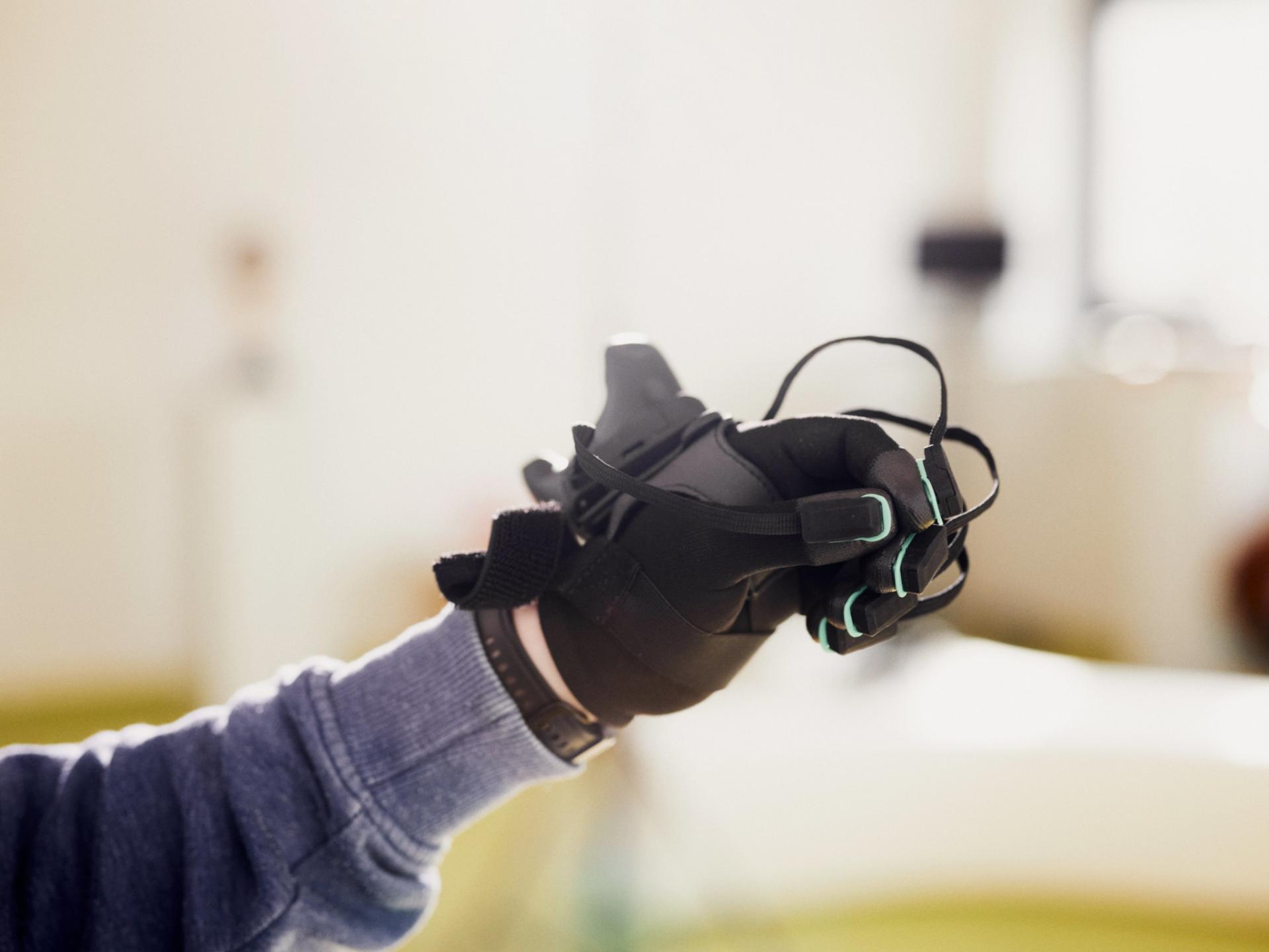 Nahaufnahme der Handschuhe