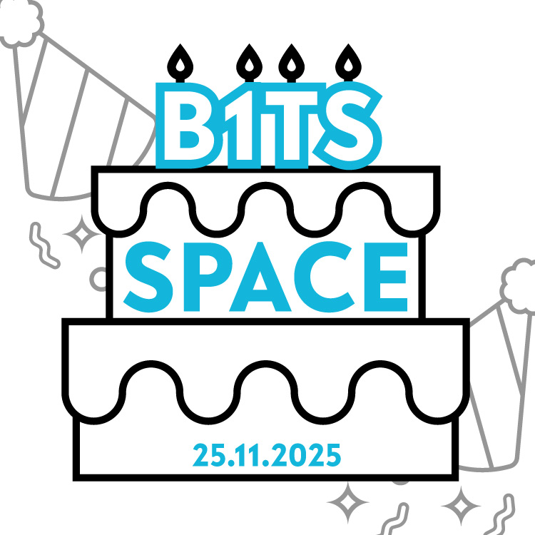 Grafik einer Geburtstagstorte und Partyhütchen