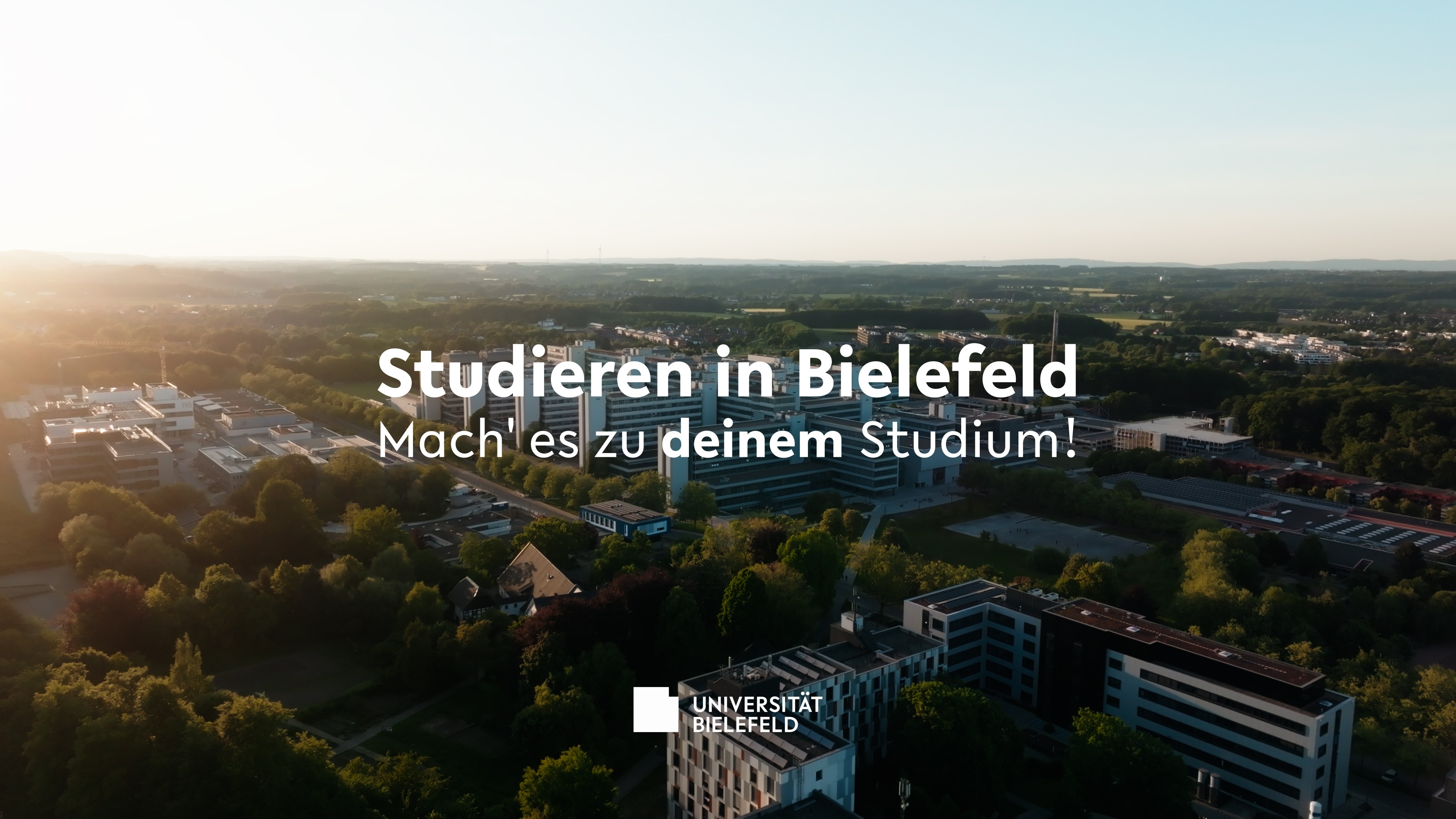 Thumbnail fr Film: Studieren in Bielefeld (Drohenenaufnahme des Campus)
