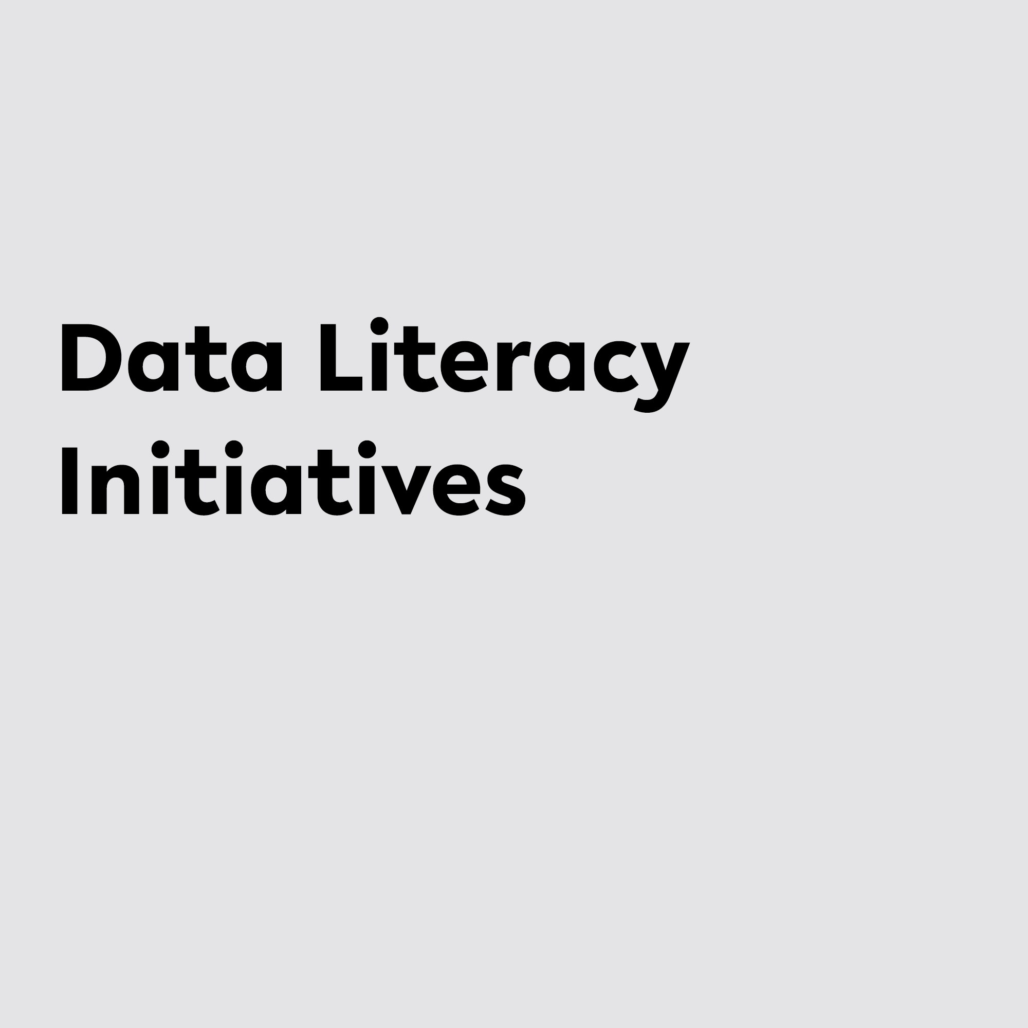 Logo Data Literacy Iniatives