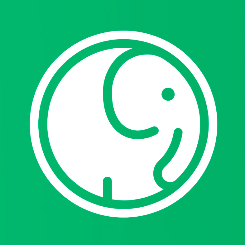 Logo von sciebo: Ein stilisierter Elefant als Kreis.