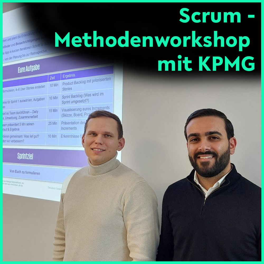 Die beiden Referenten des Methodenworkshops von KPMG