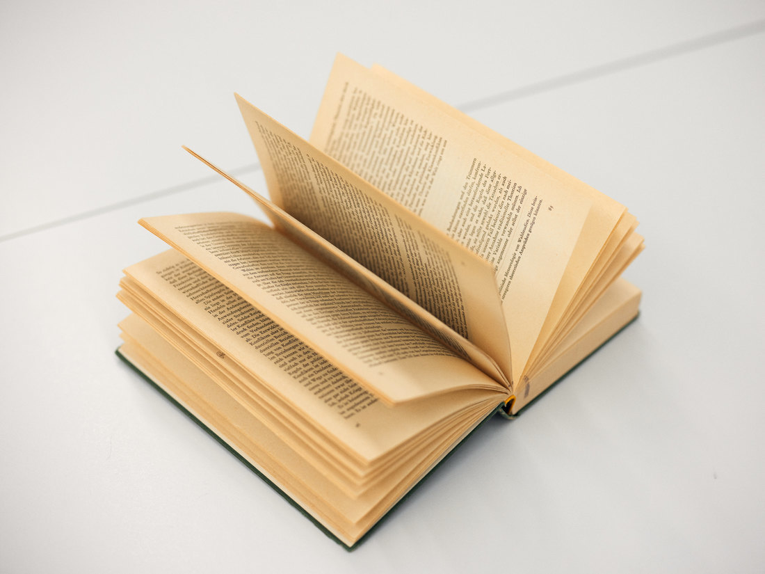 Aufgeschlagenes Buch 