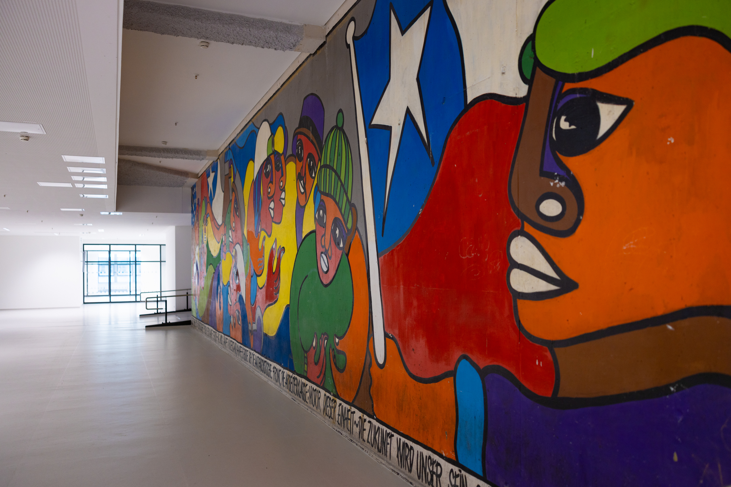 Chile-Wandbild in der Uni Bielefeld