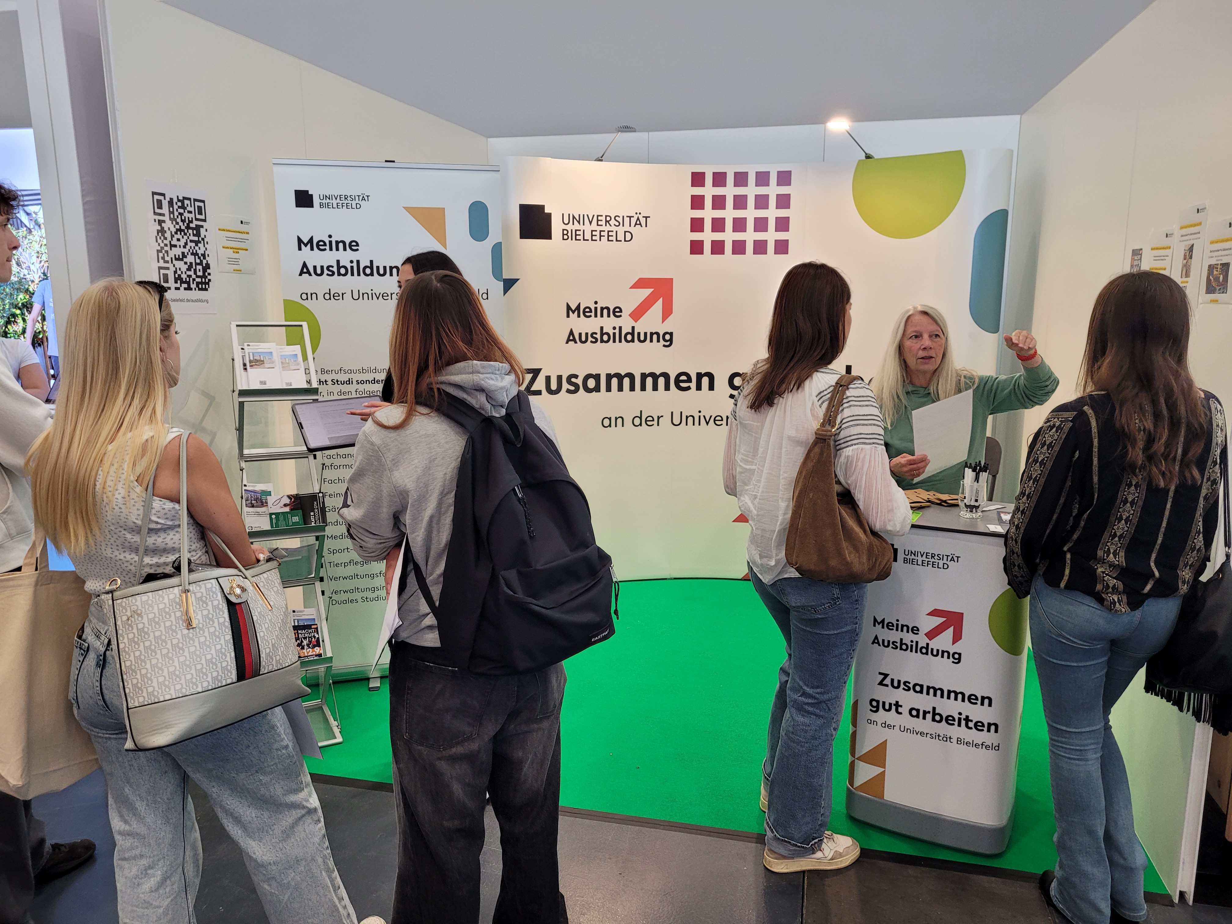 Beartung am Messestand