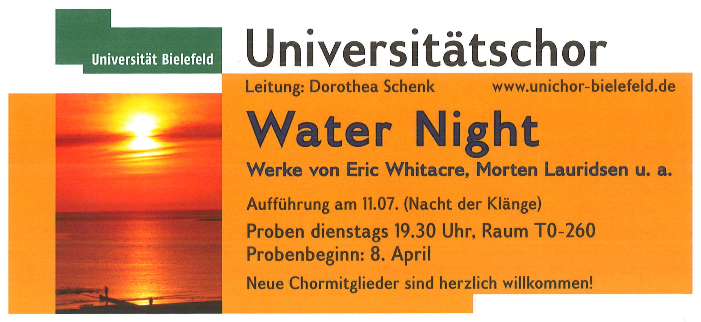 Plakat für das Konzert am 11. Juli 2014