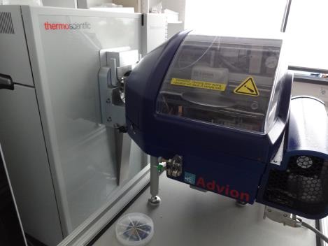 Nano-electrospray ionization device – Advion TriVersa NanoMate