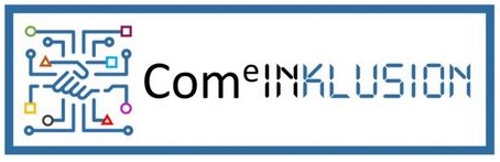 Logo ComeIn mit integrierter Schrift von Inklusion