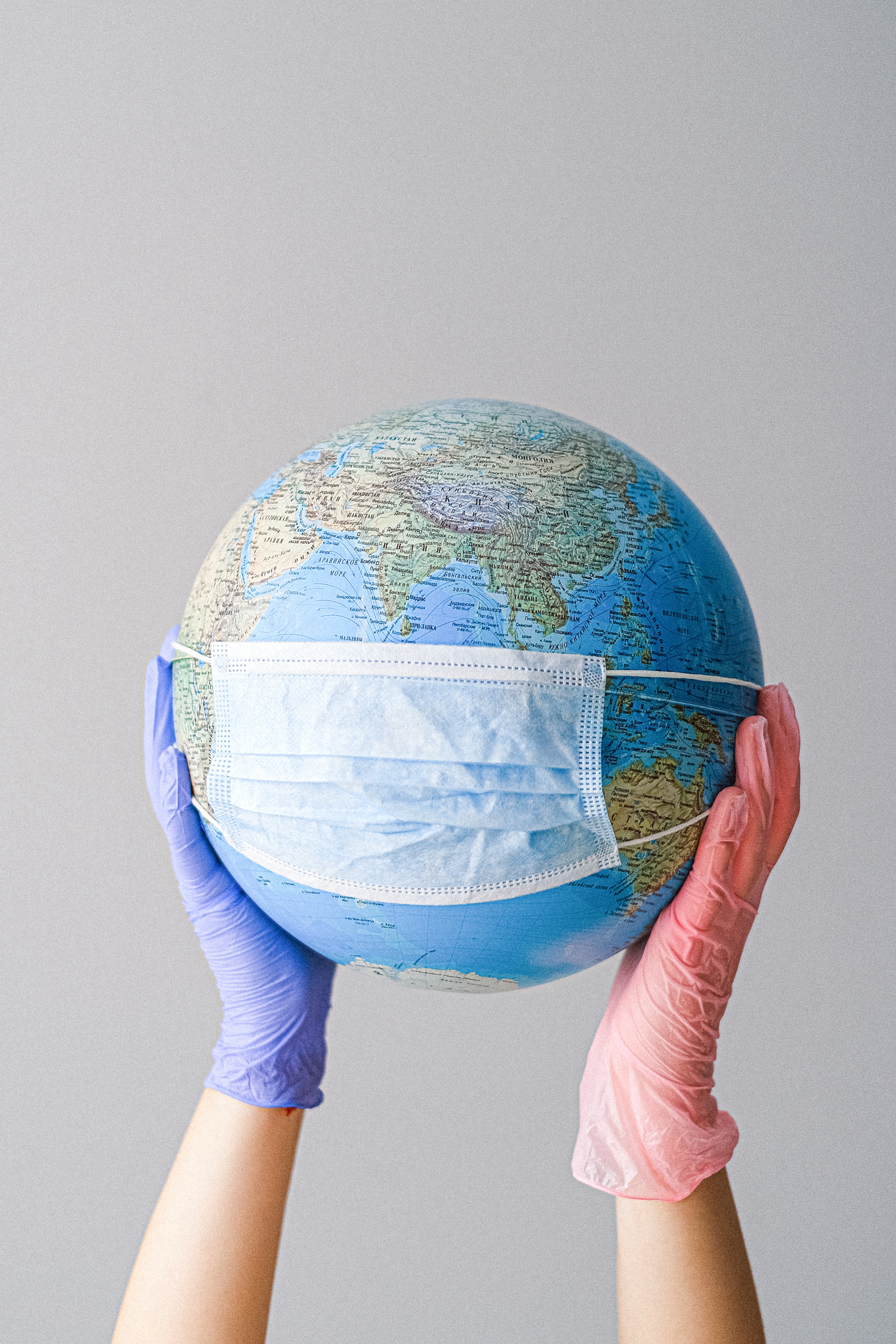 Globe with mask