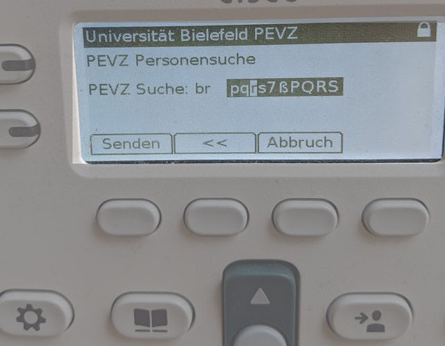 PEVZ-Telefonbuch am Telefon nutzen - Universität Bielefeld