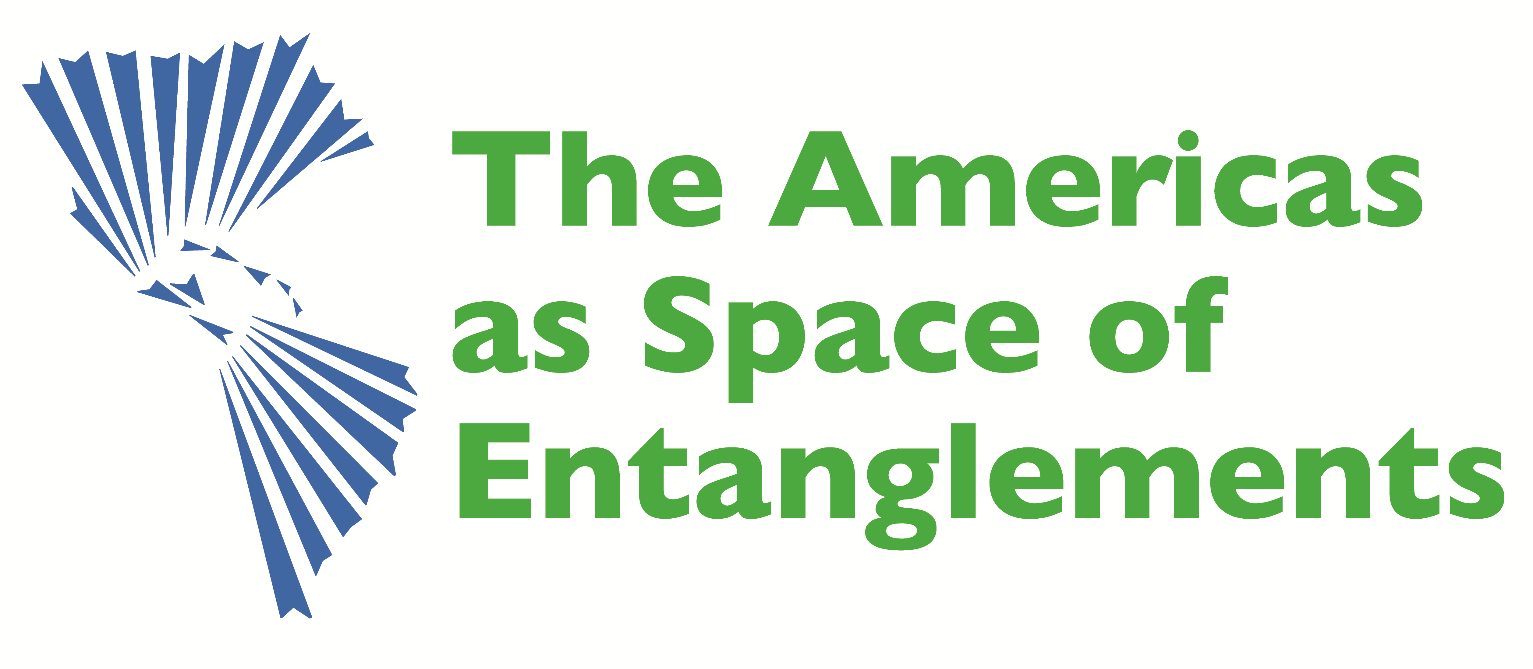 logo des entangled americas projekt (abstrakte darstellung der americas)