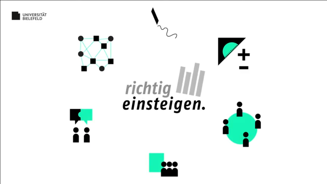 Grafik des Projekts "richtig einsteigen."