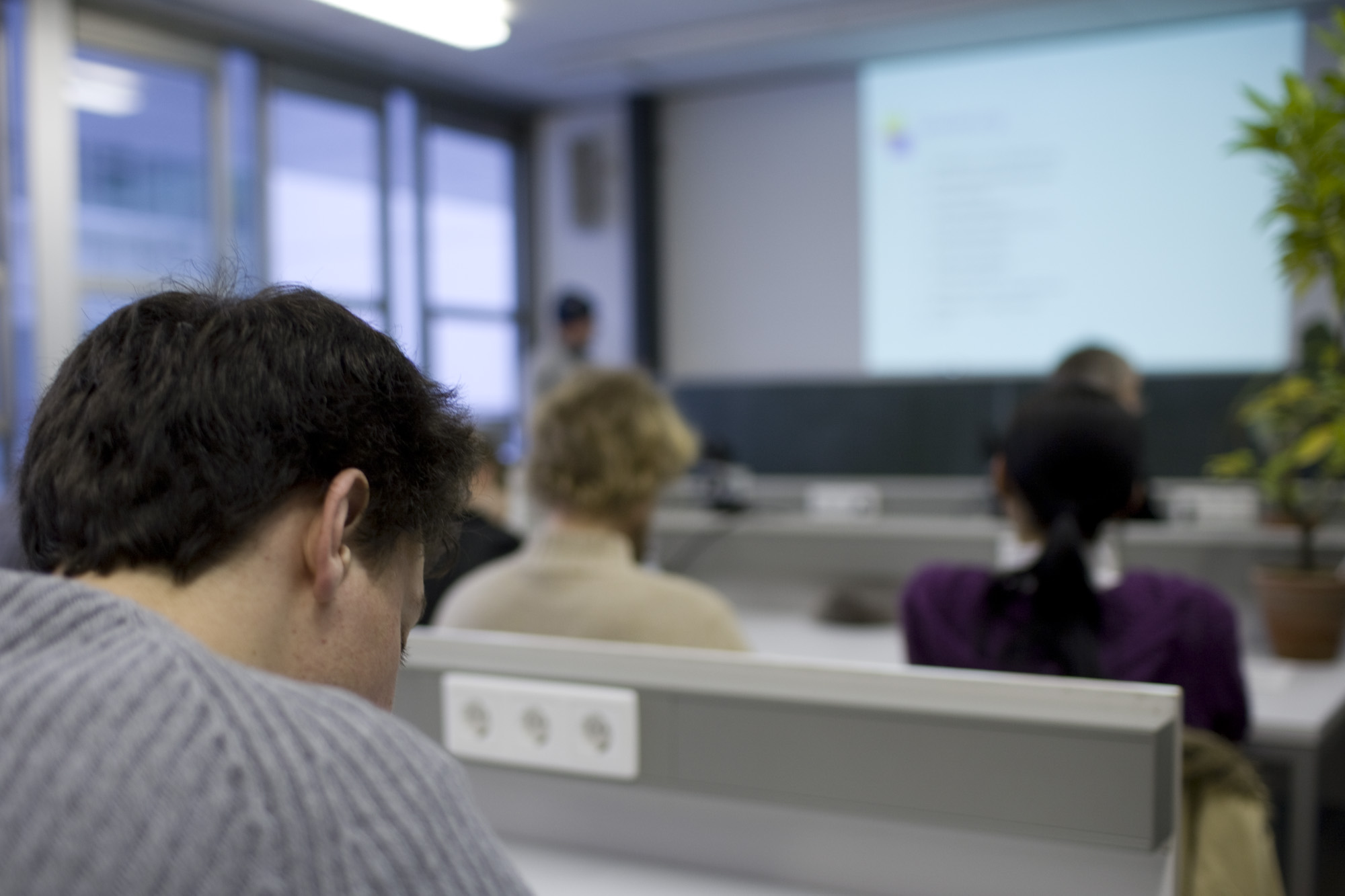 Studenten bei der Arbeit