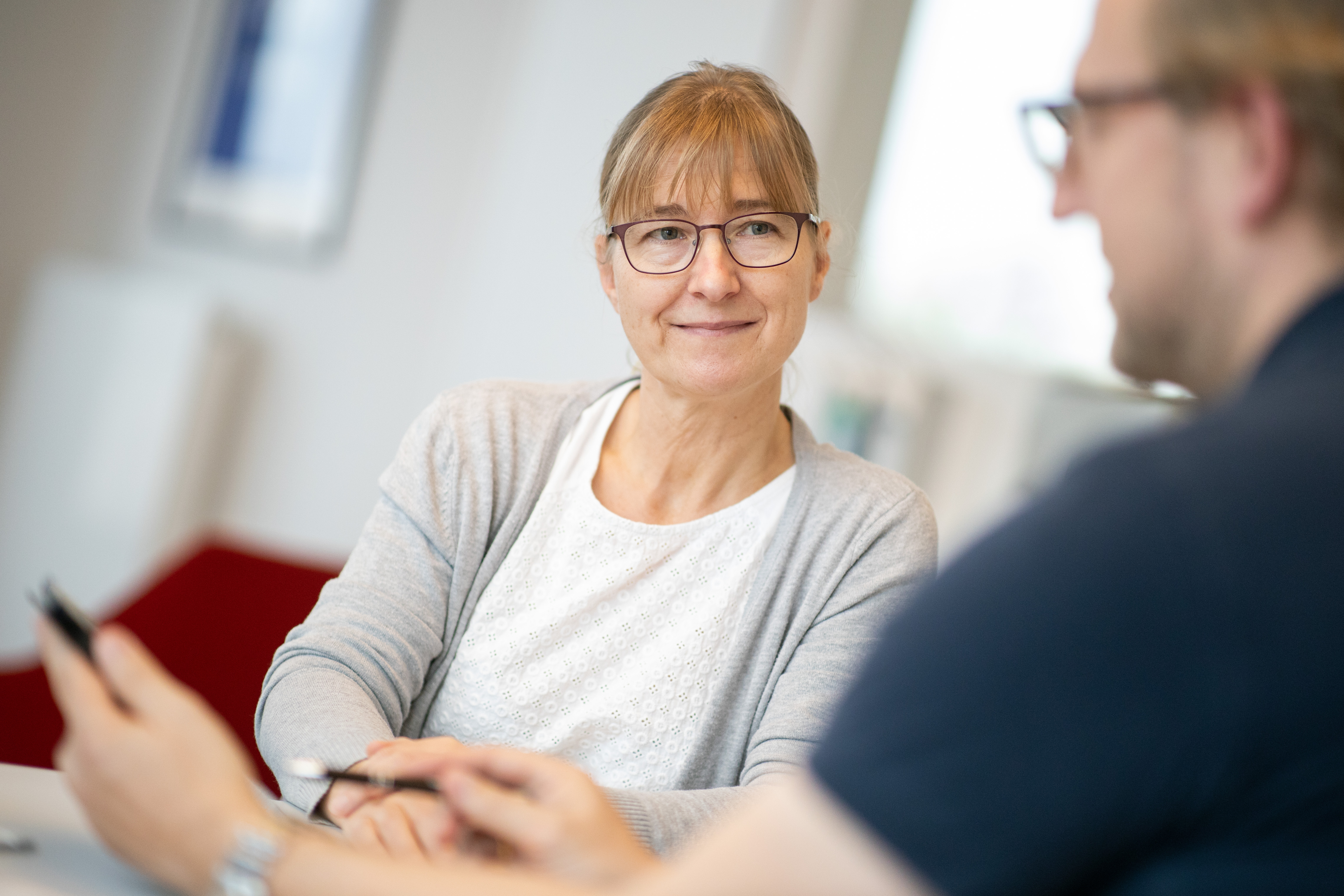 Patientin im Gespräch