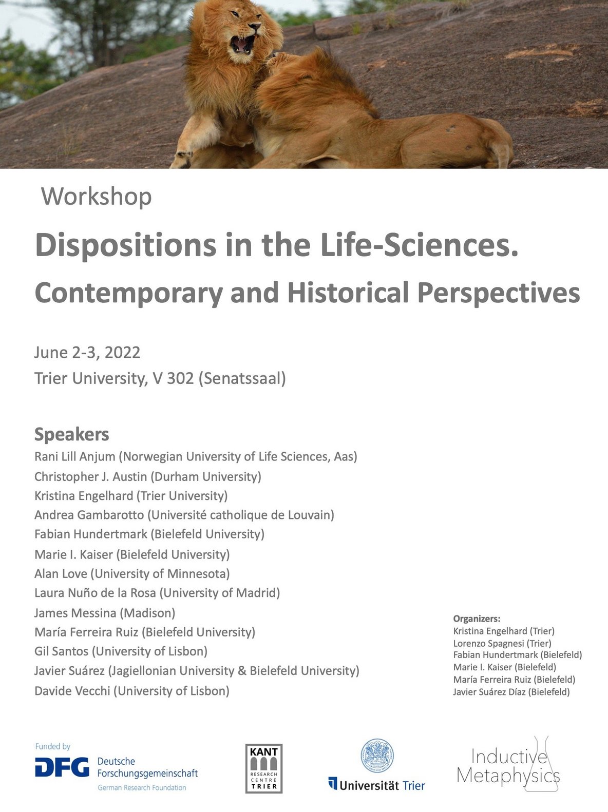 Poster - Dispositions in the Life-Sciences. Contemporary and Historical Perspectives