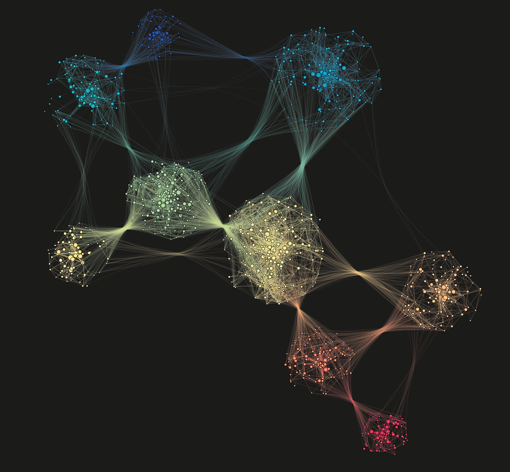 decorative representation of a network graph