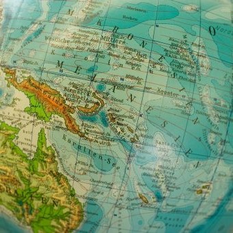 Close-up of a globe