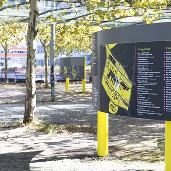 Guidance system on the campus of Bielefeld University