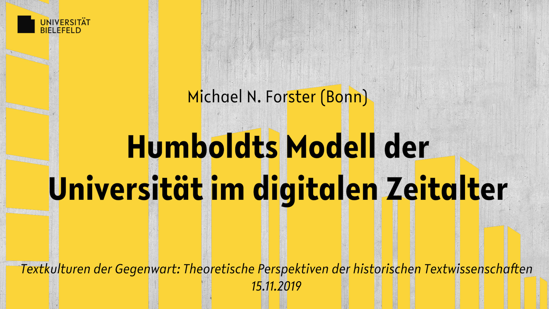 Humboldts Modell der Universität im digitalen Zeitalter