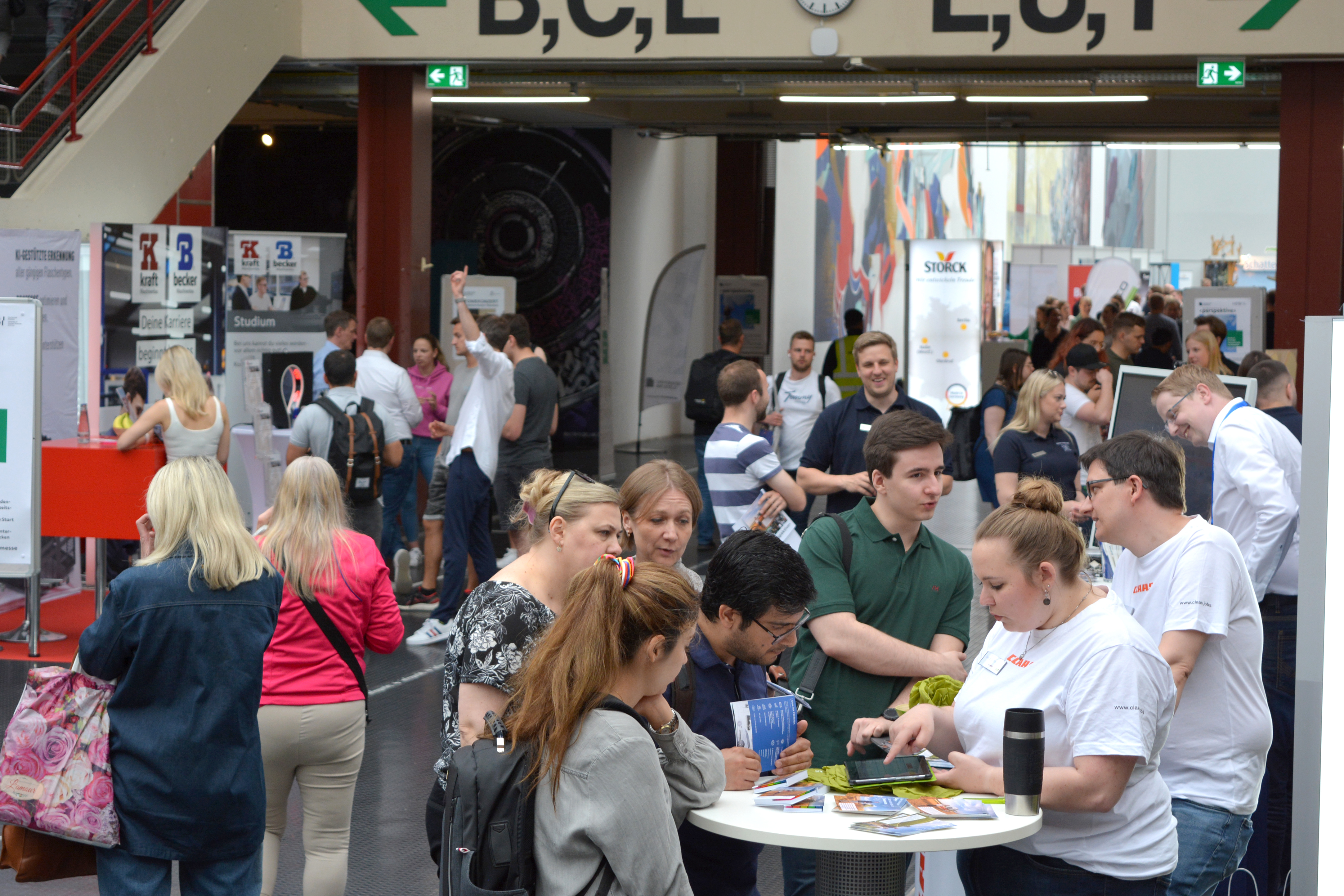 Uni Halle am Tag der Messe