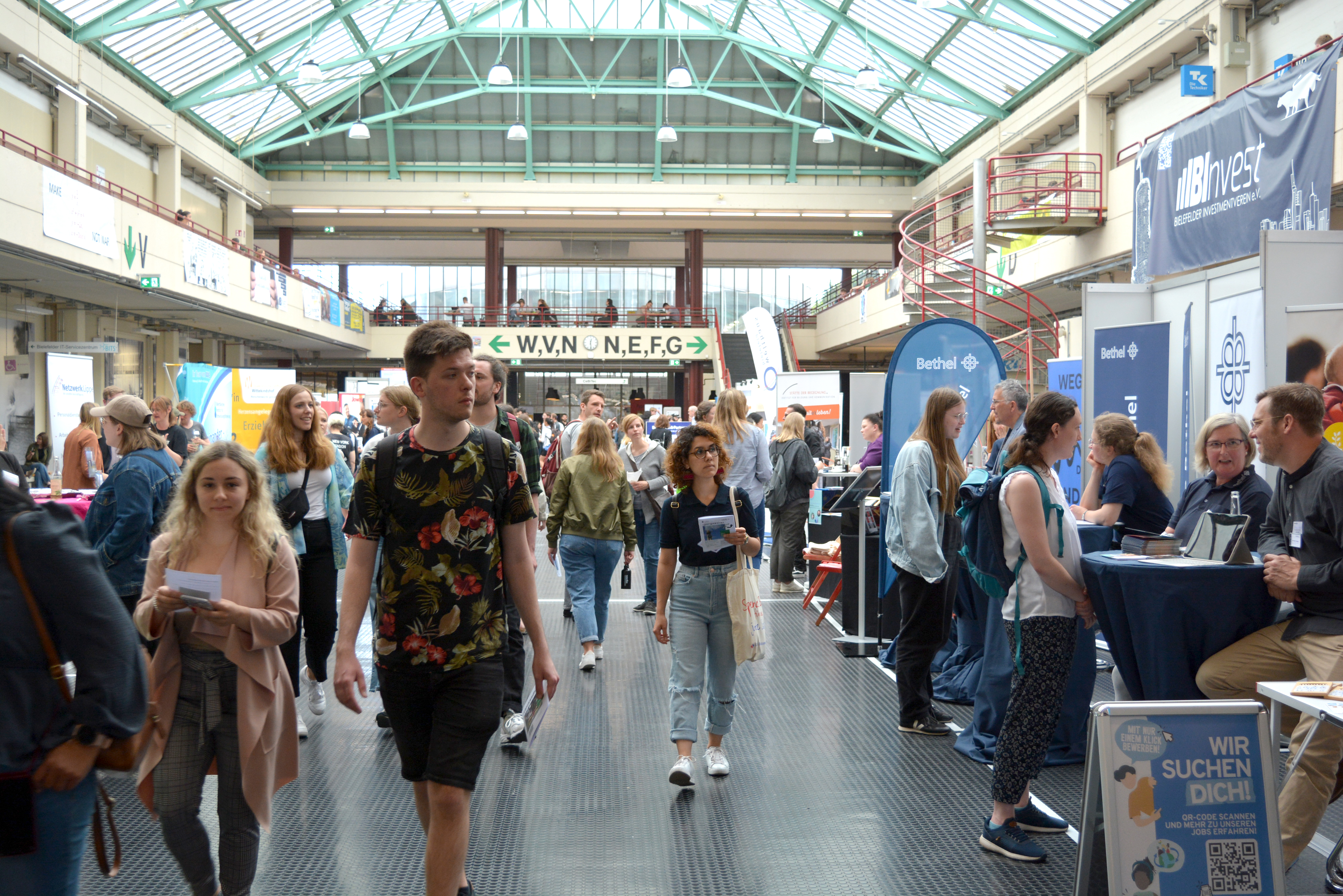 Uni Halle am Tag der Messe 