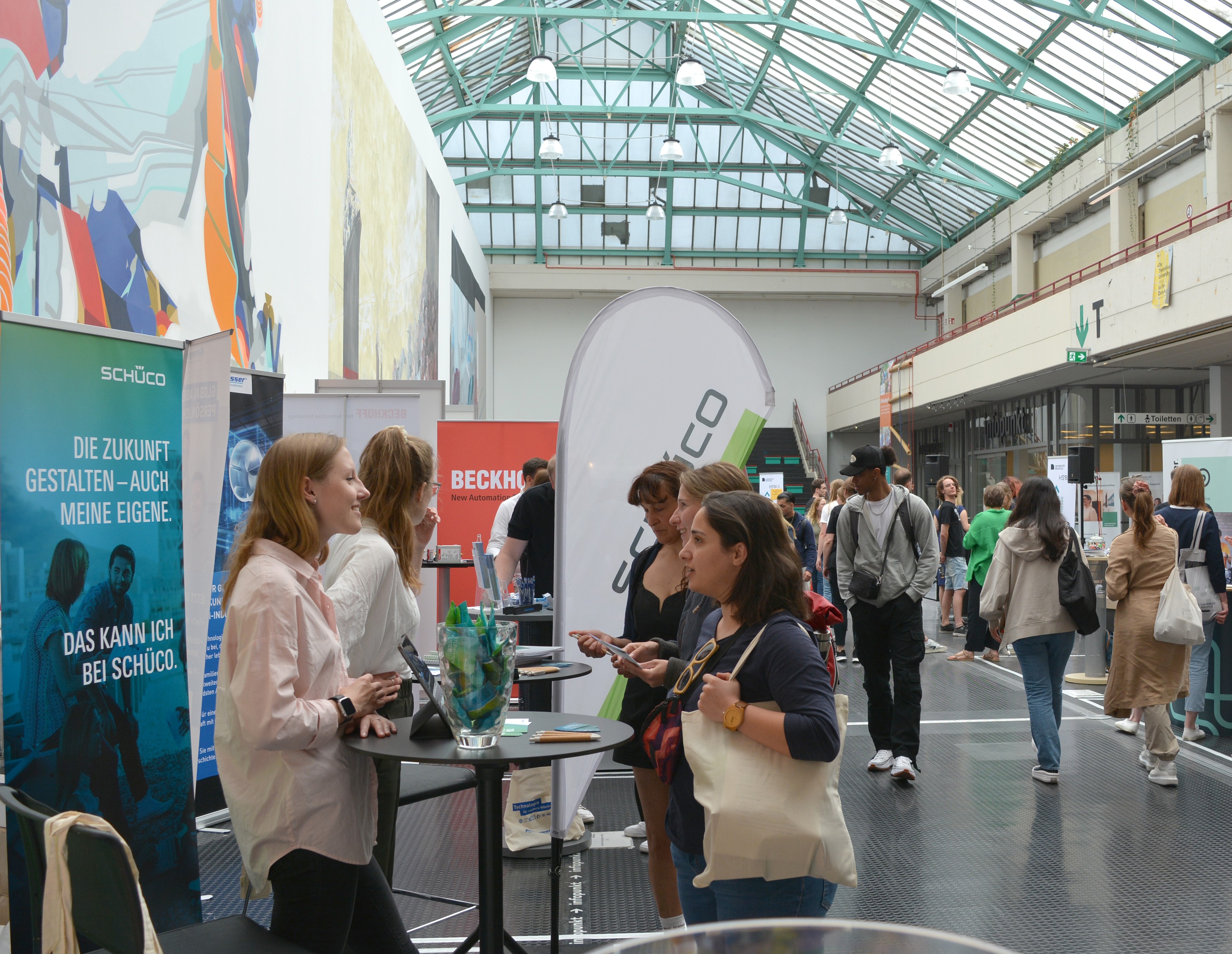 Uni Halle am Tag der Messe