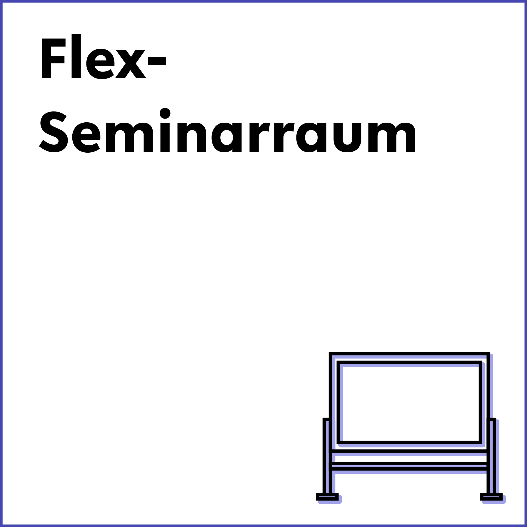 Icon mit Tafel für Flexseminarraum