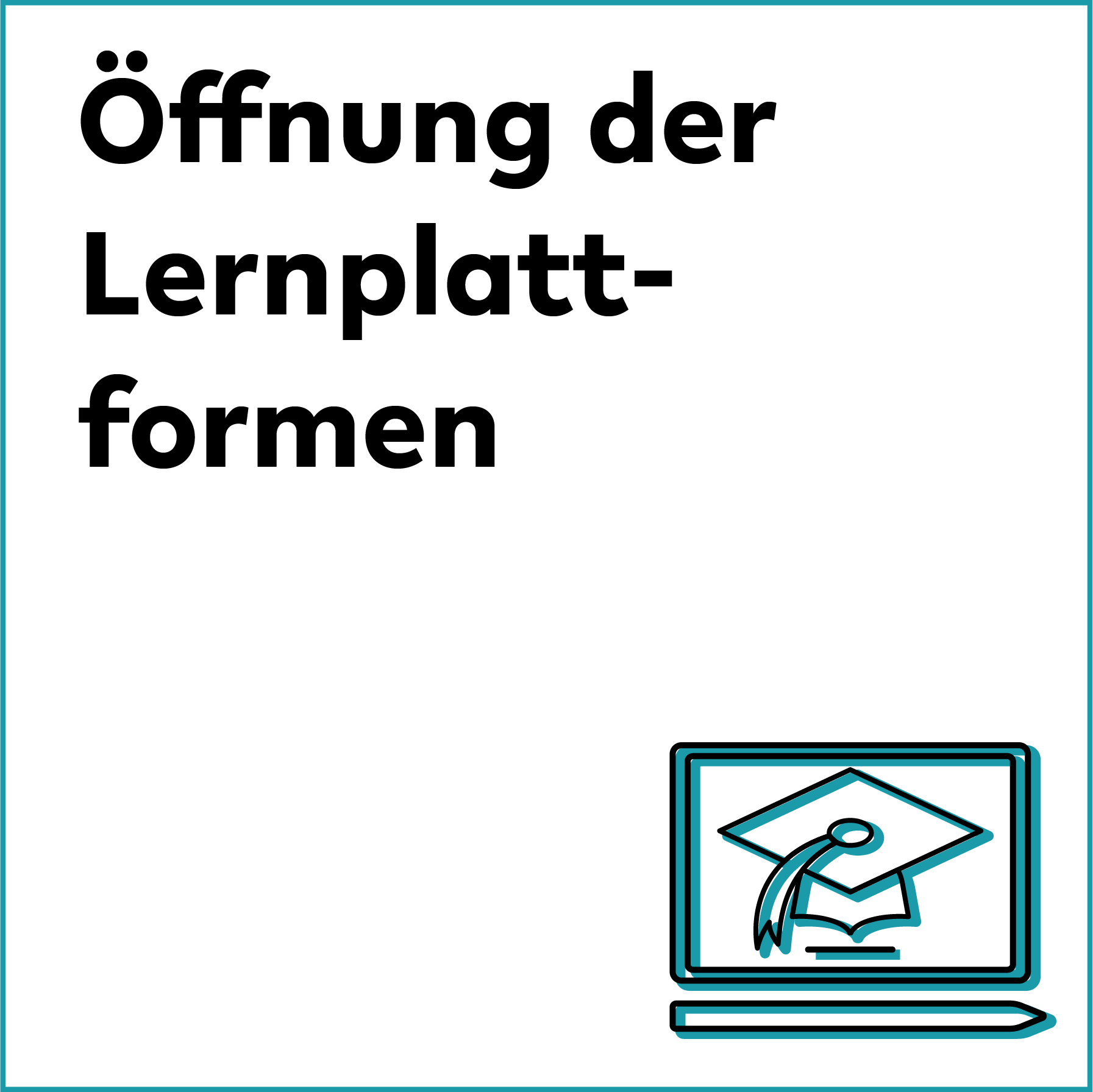 Icon mit Absolventinnenhut fr ffnung der Lernplattformen