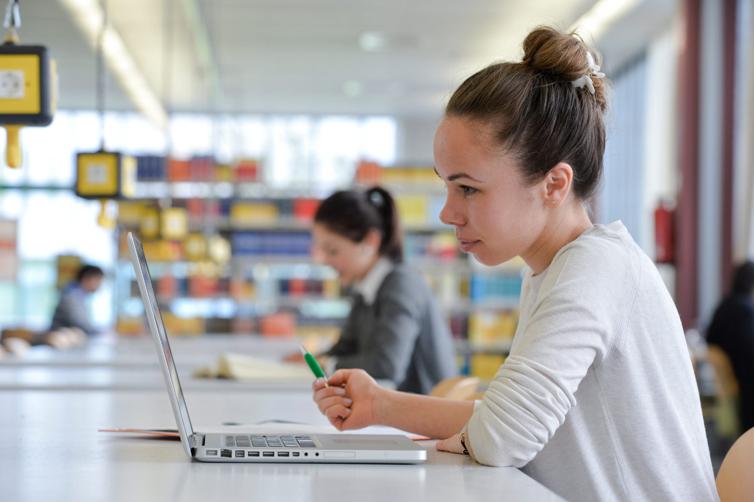 Person at a laptop