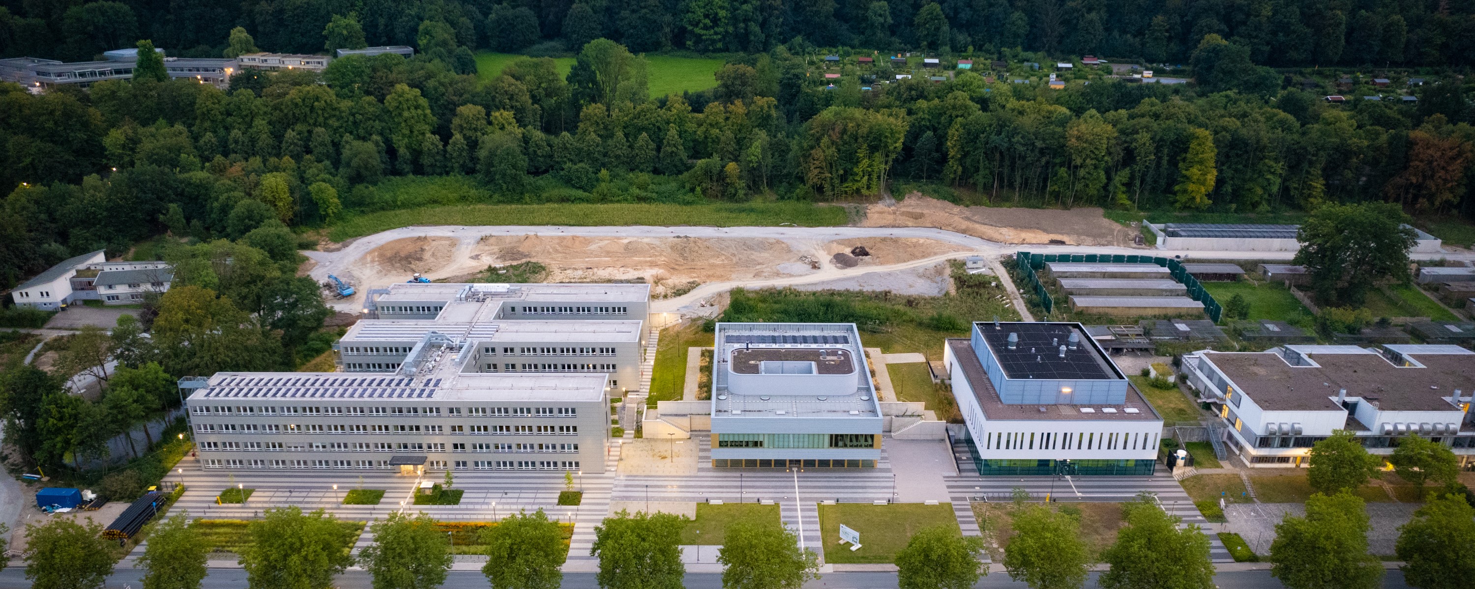 Drohnenaufnahme des Baufeldes Campus Süd