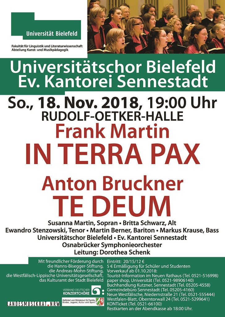 Plakat für das Konzert am 18. November 2018