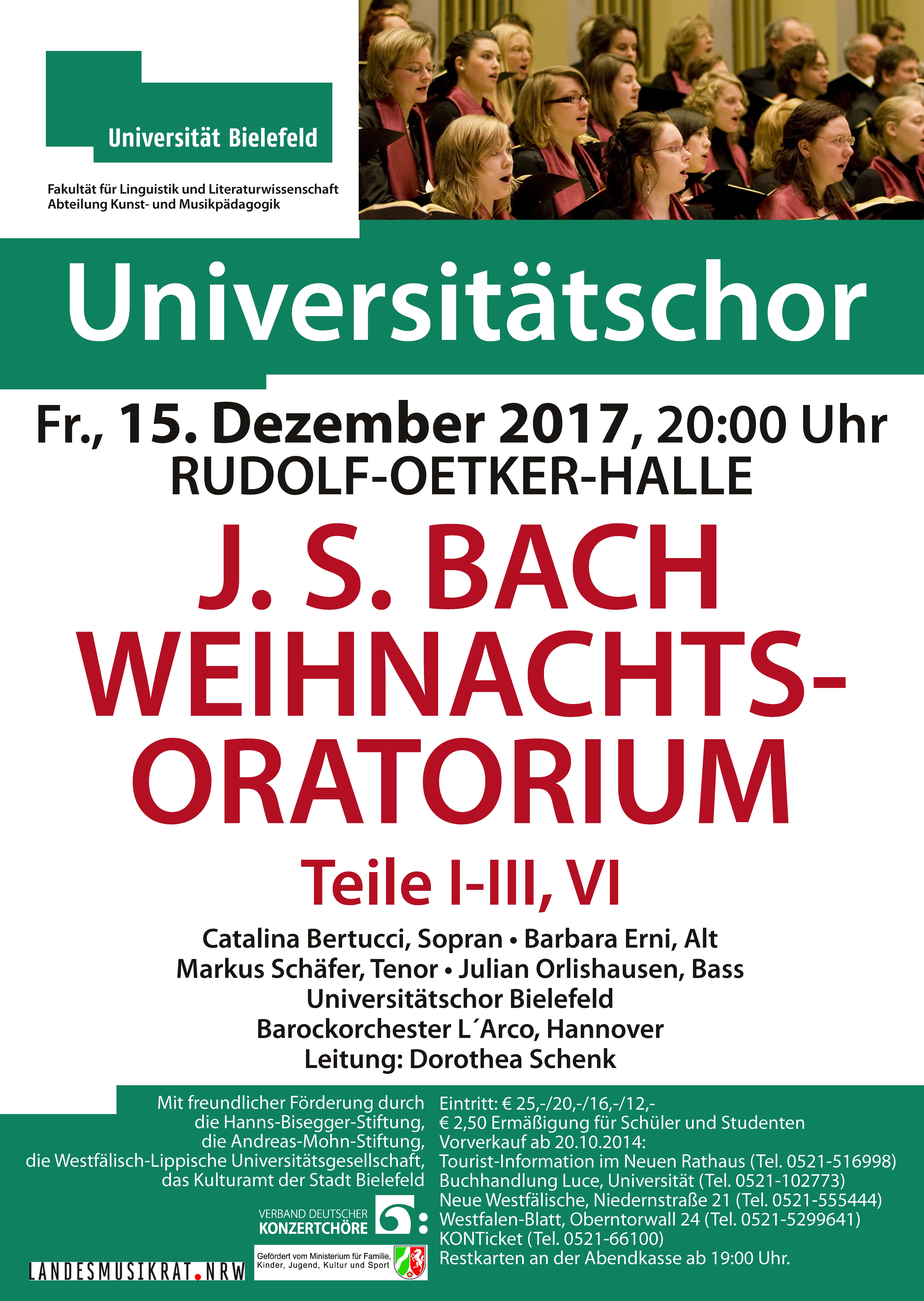 Plakat für das Konzert am 15. Dezember 2017