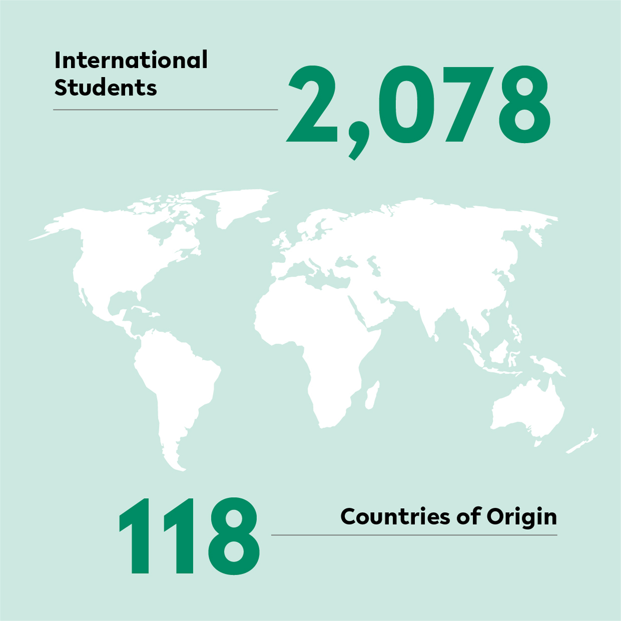 In 2022, 2025 international students from 118 countries are studying at Bielefeld University.