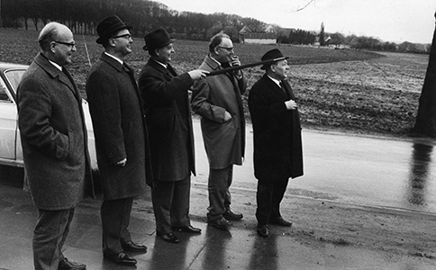 Visit of the University campus where the building was going to be built